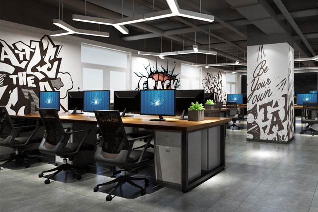 咸鱼游戏科技室内装修效果图